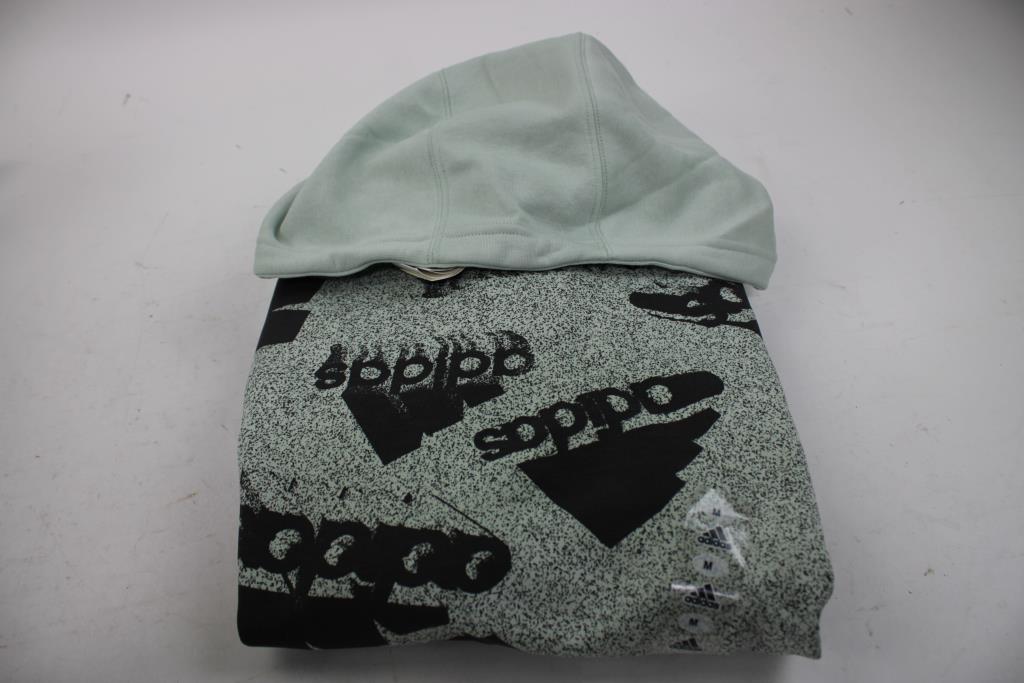 Adidas Essentials Brandlove Hoodie, Green, Medium