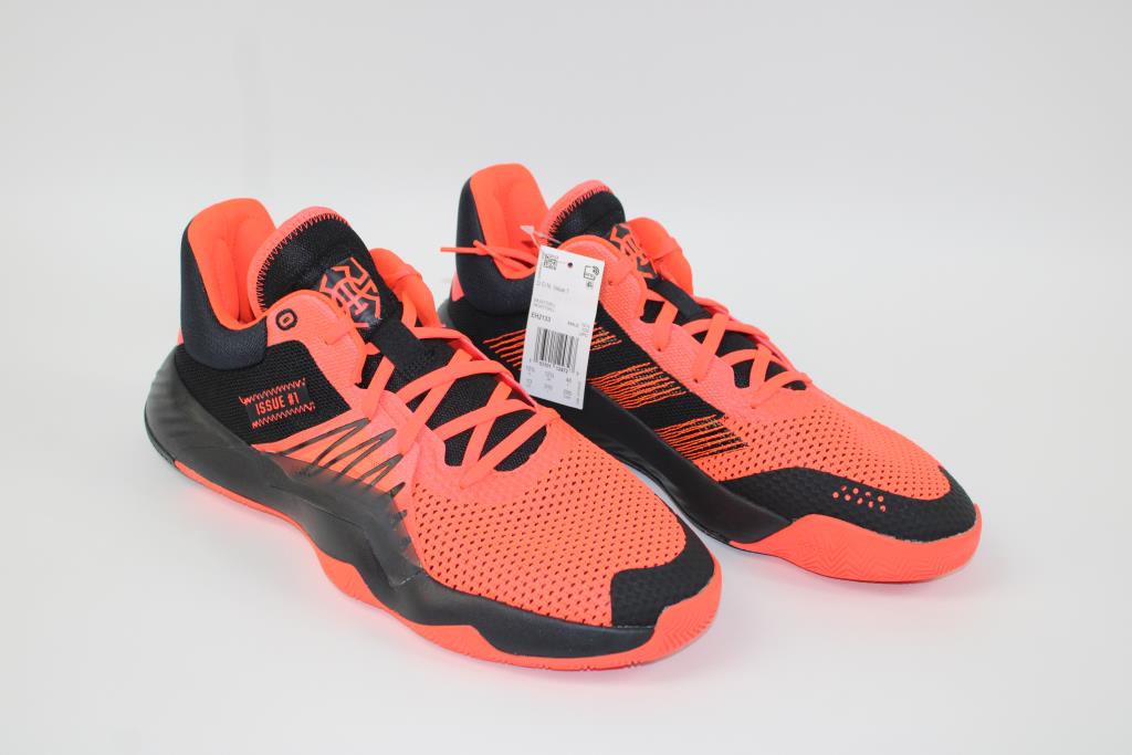 Adidas Men's Solar Red Basketball Shoes Size 12.5 Property Room