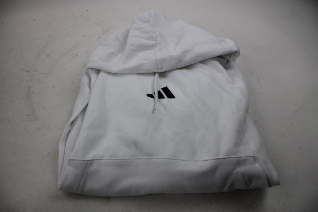 Adidas, White Hoodie Size 2XL