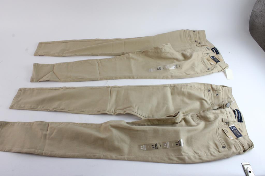 Aero High Rise Jegging Uniform Pants, Size 0R Property Room