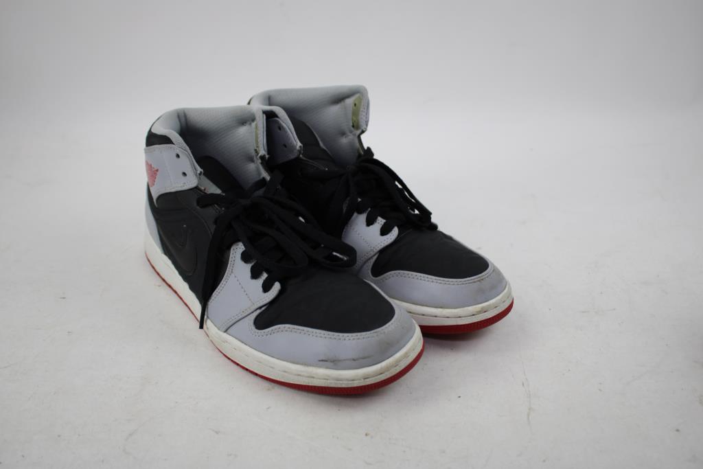 Air Jordan 1 Mid Red Grey , Size 10.5