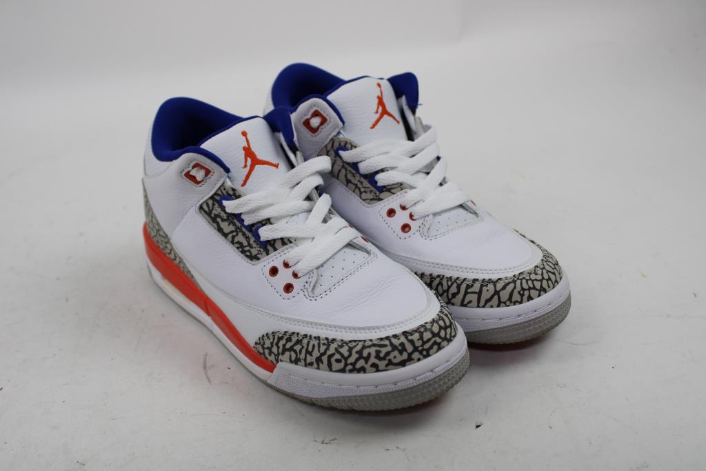 Air Jordan 3 Retro GS 'Knicks' Youth Sneakers, Boys' Size 7Y