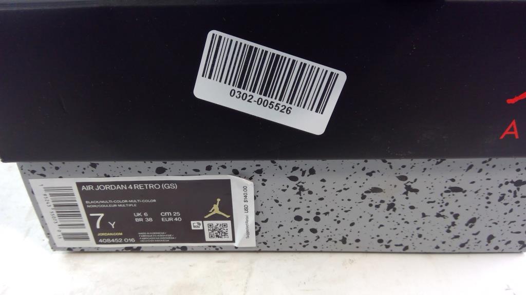jordan retro 4 size 7y