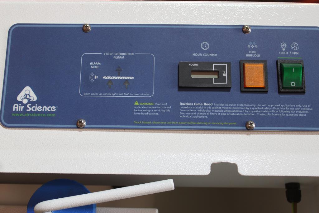 Air Science Ductless Fume Hood Purair P10 Property Room