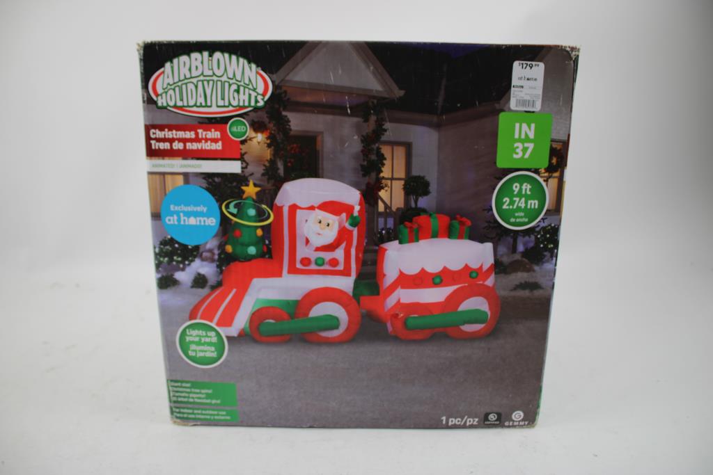 Airblown Holiday Lights Christmas Train