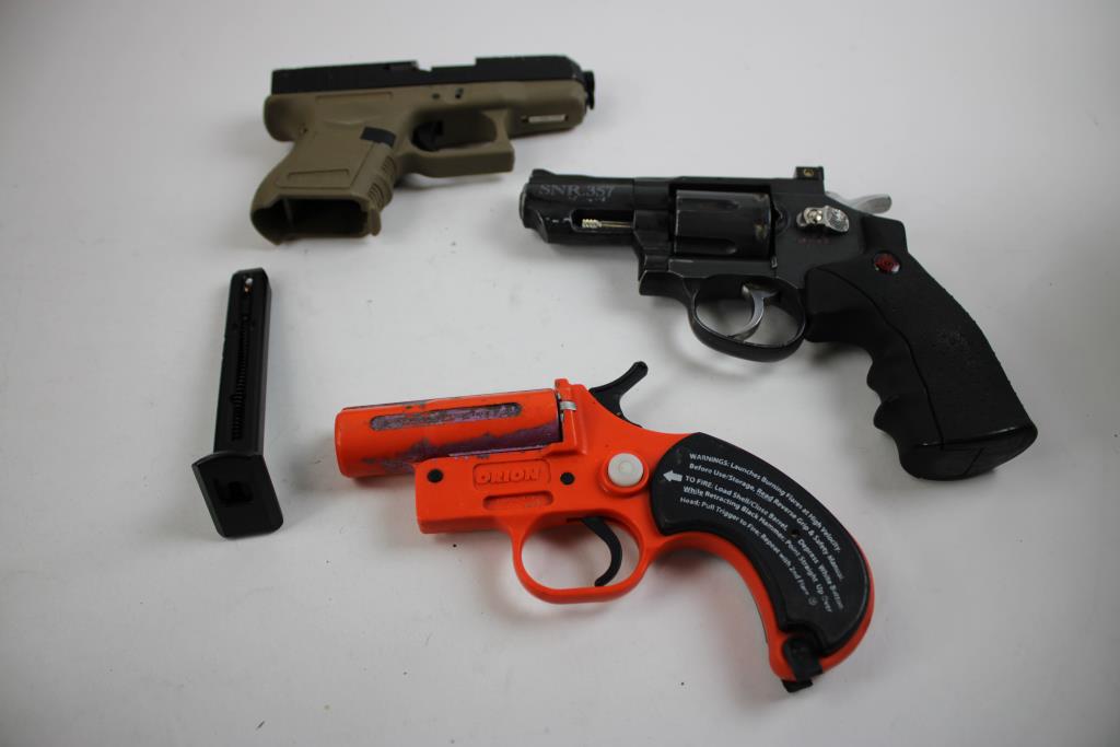 Airgun Pistol Bulk Lot, SNR.357 Air Revolver, FNS.9 BB Gun, XCP BB Gun & More 7 Pieces