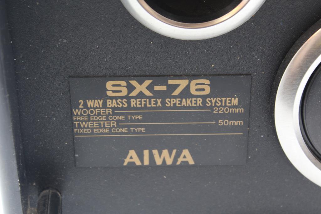 AIWA SX76 2Way Bass Reflex Speaker System, Power Cords/Adapters