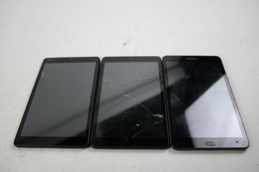 Alcatel & Samsung Tablet Bulk Lot, Sold For Parts 3 Pieces
