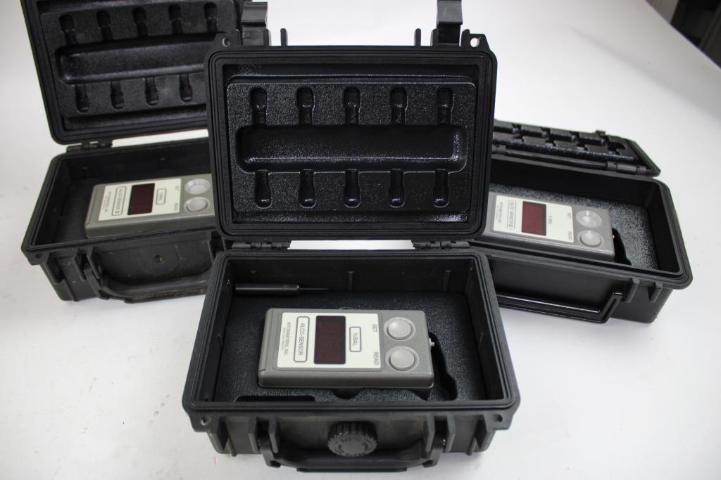 Alco-Sensor III Intoximeter Breathalyzers, 3 Pieces