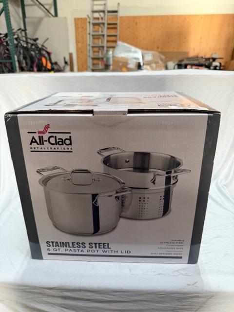 All-Clad Stainless Steel 6QT Pasta Pot With Lid