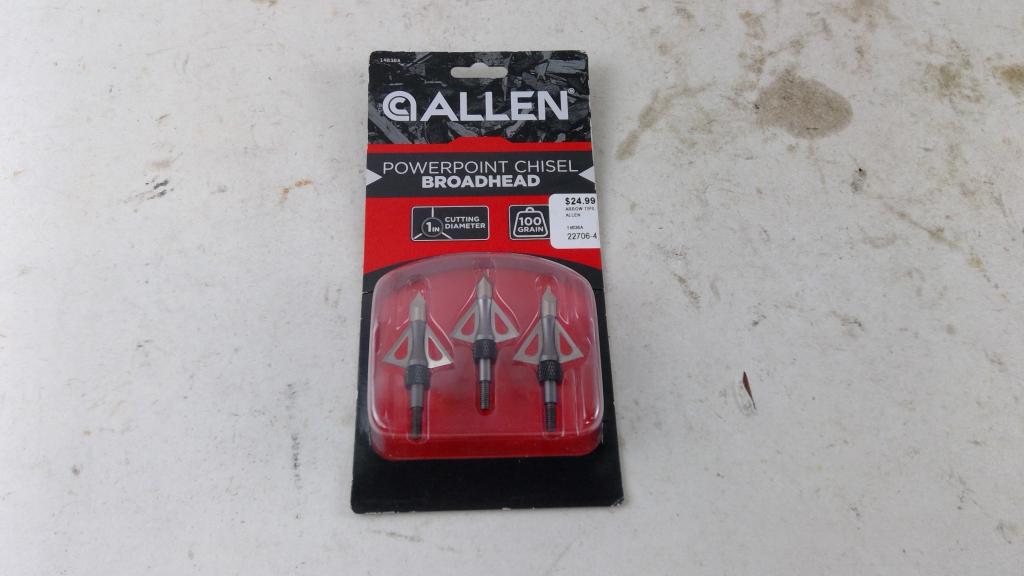 Allen Powerpoint Chisel Broadheads