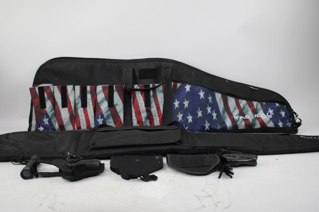 Allen Soft Rifle Cases, Gun Holsters, Flashlight, 6 Pieces