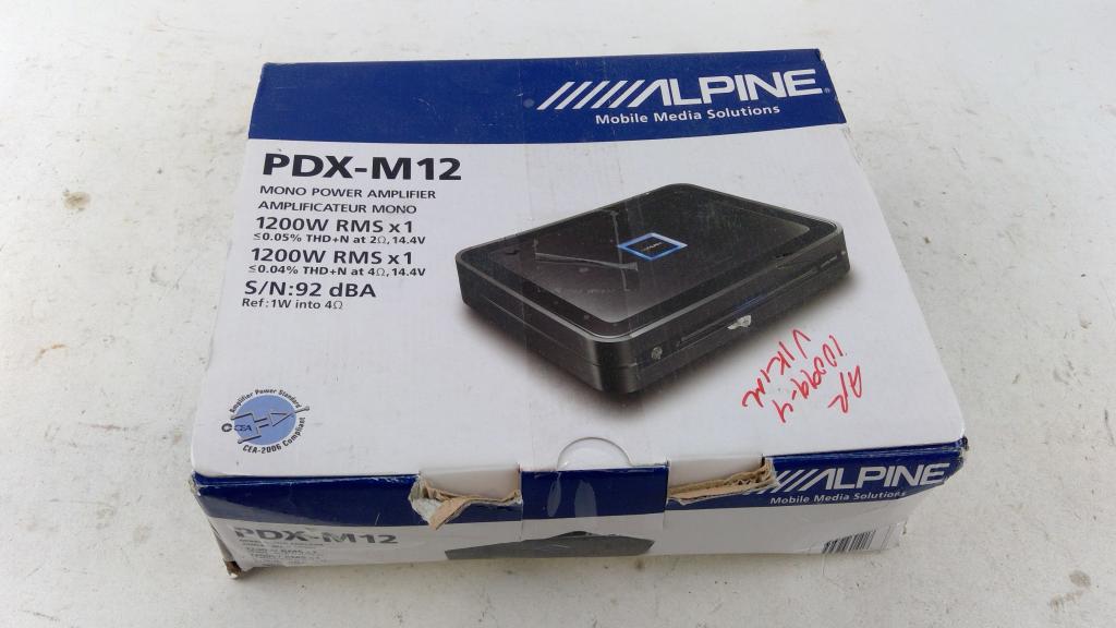 Alpine Mono Power Amplifier