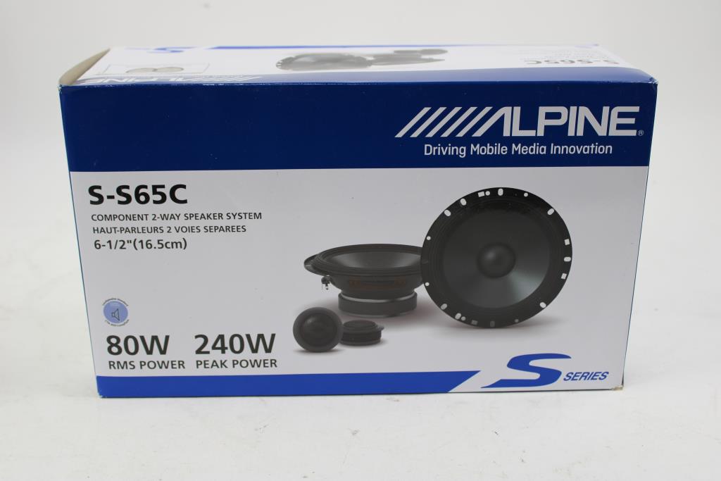 Alpine S-S65 6-1/2" Coaxial 2-Way Speaker System