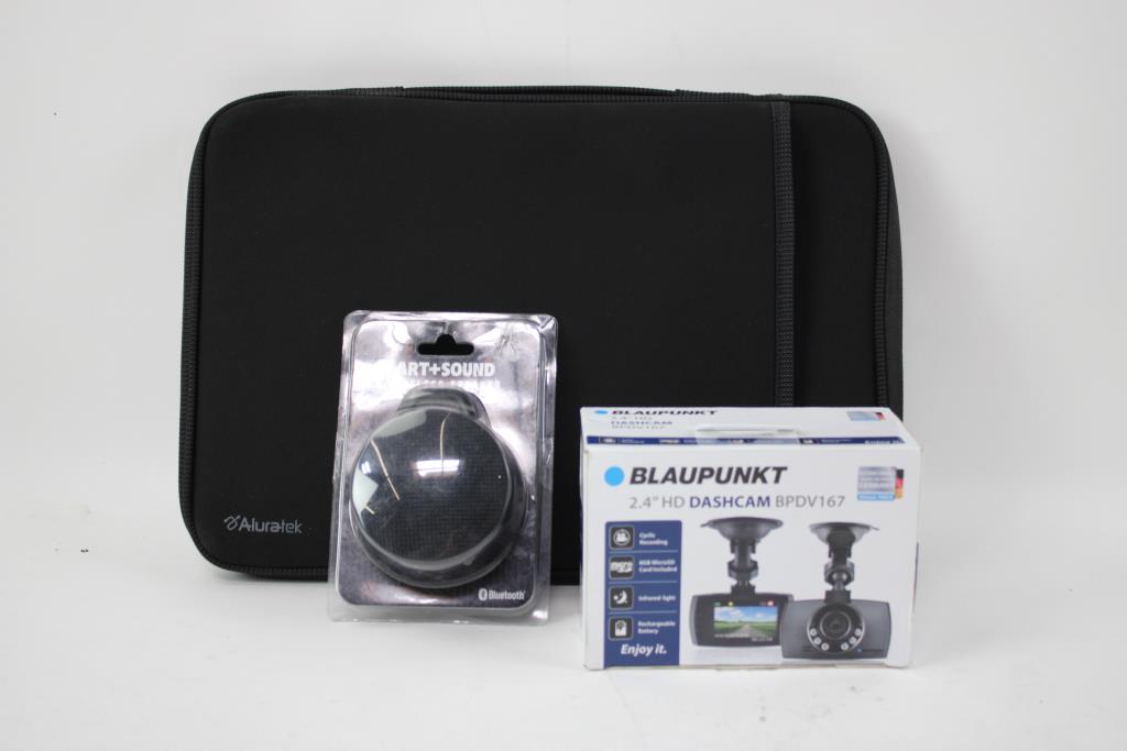 Aluratek 14" Protective Laptop, Blaupunkt Dashcam, Anker Speaker & More 5 Pieces