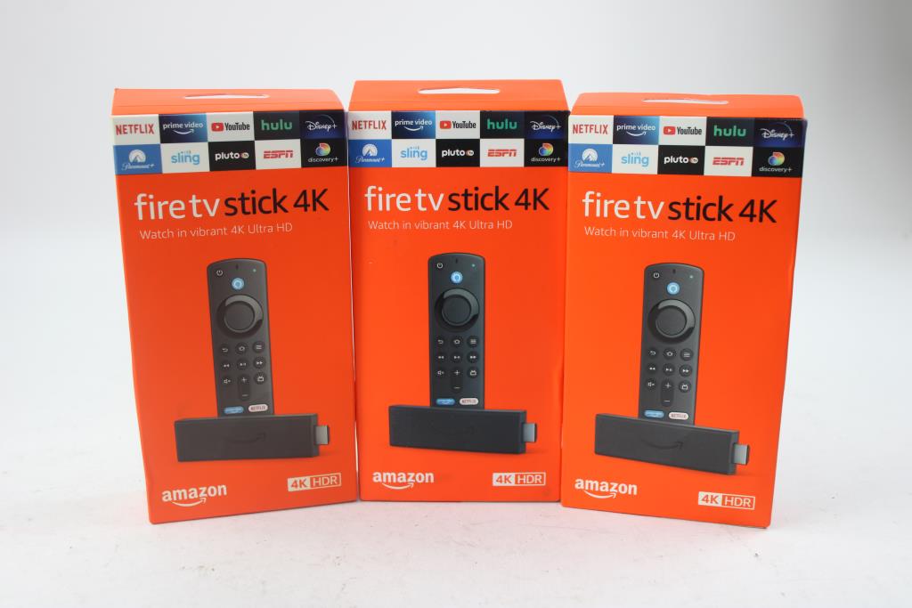 Amazon FireTV Stick 4K (3 Pieces)