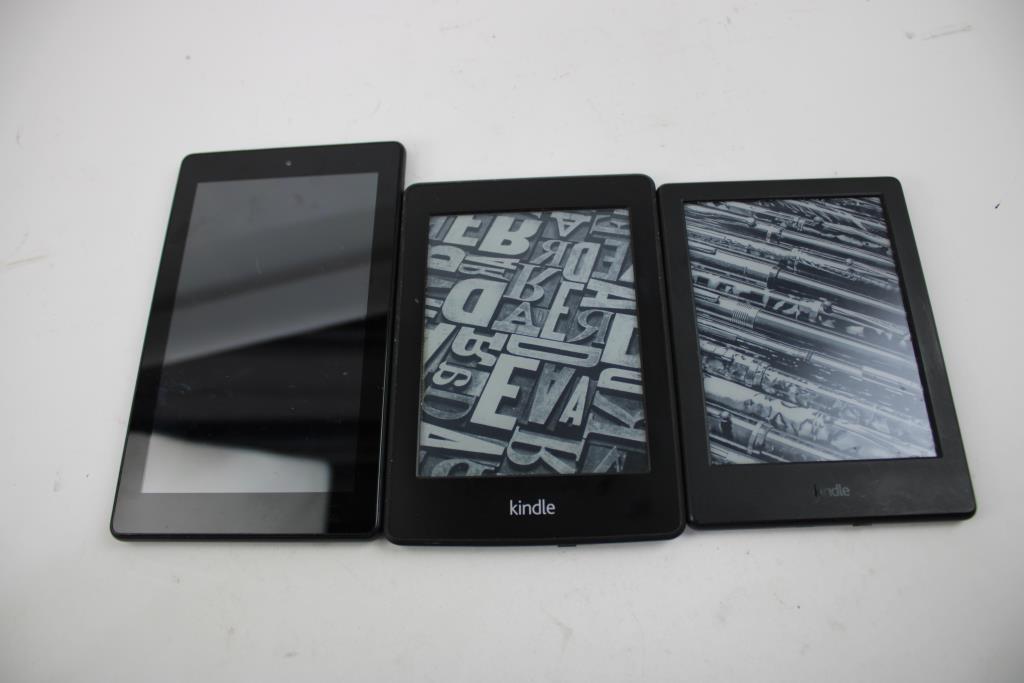Amazon Kindle Sold For Parts And Tablet, 3 Pieces