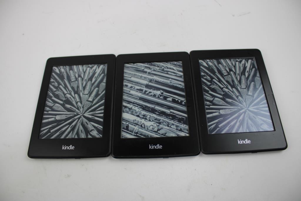 Amazon Kindle Tablet Bulk Lot, 3 Pieces, Sold For Parts