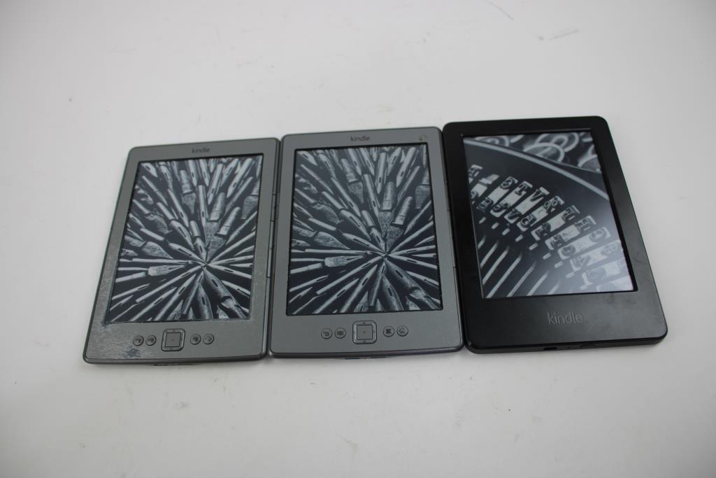Amazon Kindle Tablet Bulk Lot, 3 Pieces, Sold For Parts