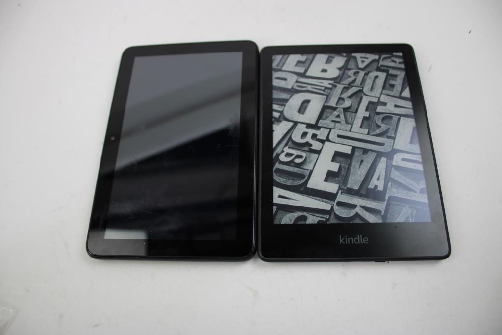Amazon Kindle Tablet Lot, 2 Pieces, SOLD FOR PARTS