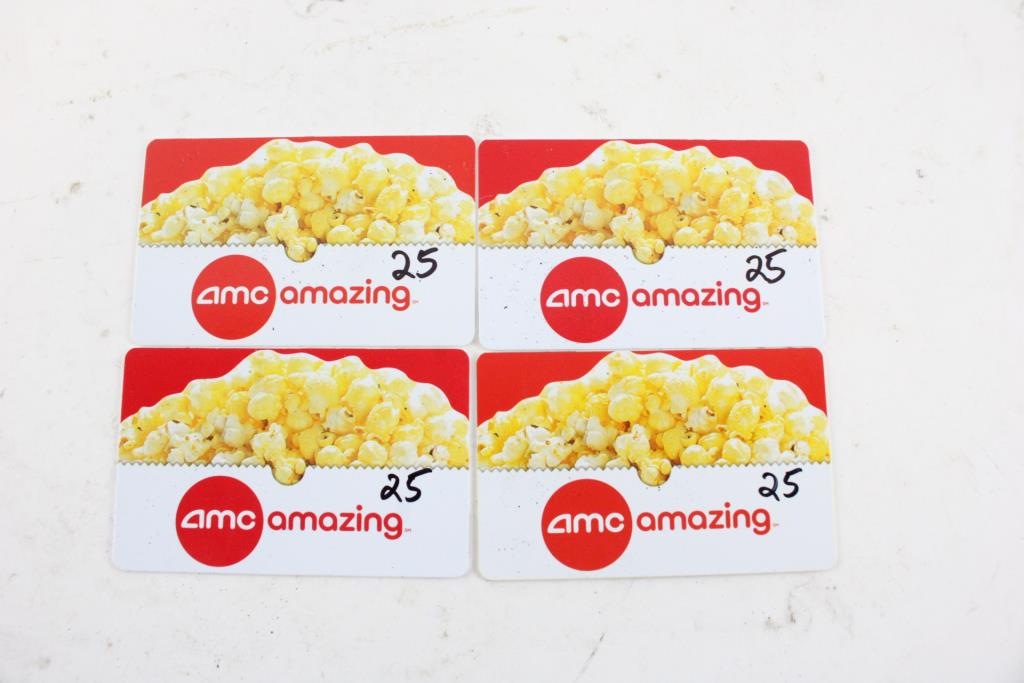 AMC Gift Cards, 4 Pieces Property Room