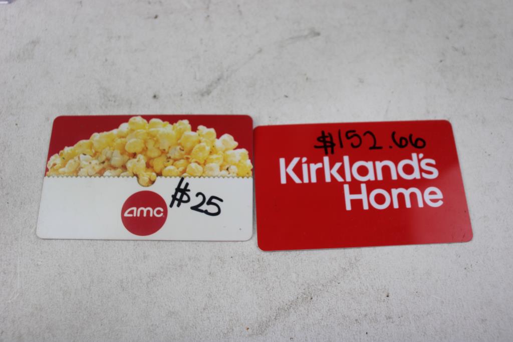 AMC, Kirkloands Home Gift Cards, 2 Pieces