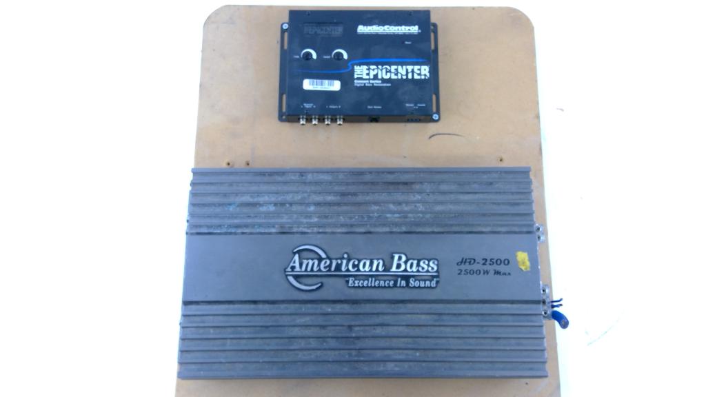 American Bass Amplifier And AudioControl Epicenter Bass Restoration Processor