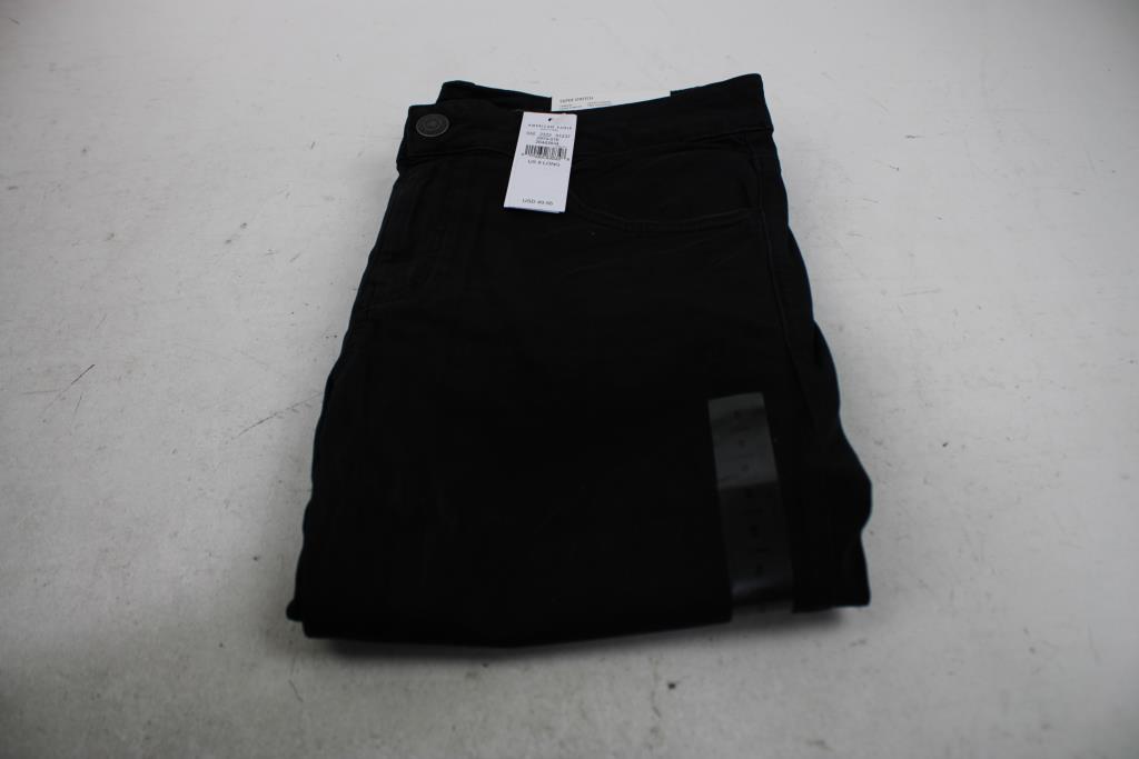 American Eagle Super Stretch Tomgirl Black Jeans, Size 8 Long