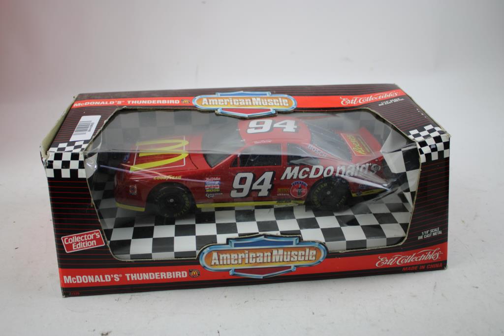 American Muscle 1/18" Scale Die Cast Metal McDonald's Thunderbird