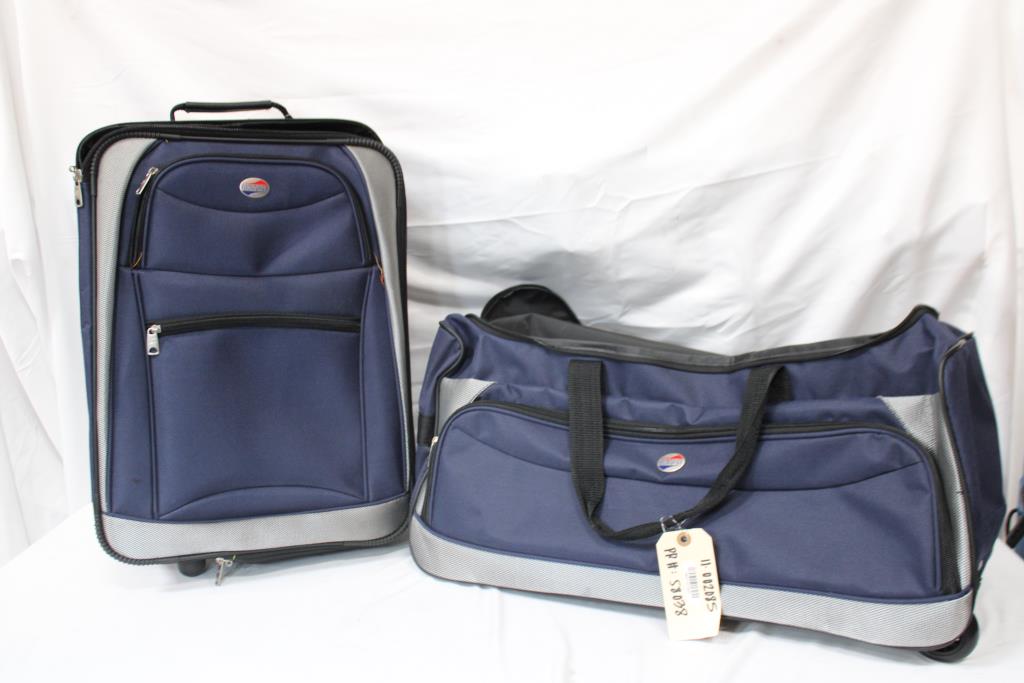 American Tourister Luggage Set - Rolling Suitcase, Duffle Bag, And Laptop Bag