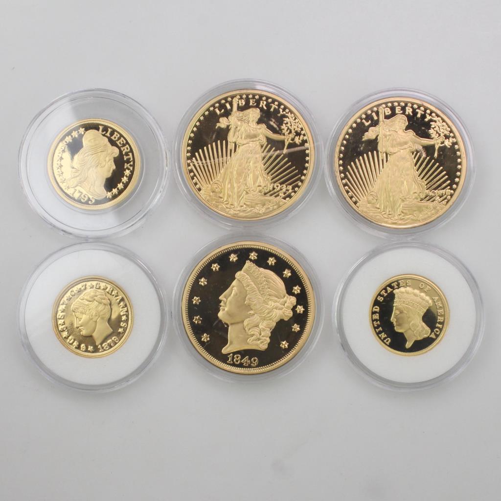 America's Rare Gold Clad Coin Tribute Proof Collection Set with COA