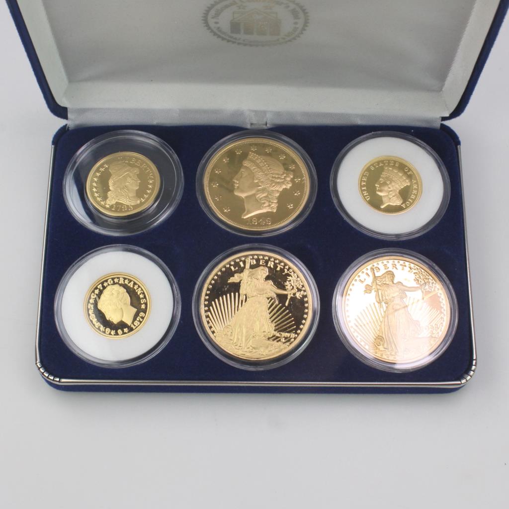 America's Rare Gold Clad Coin Tribute Proof Collection Set with COA