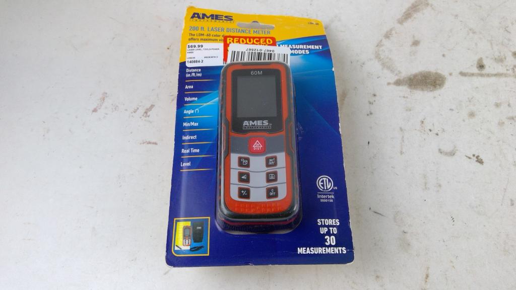 Ames Instruments 200ft Laser Distance Meter