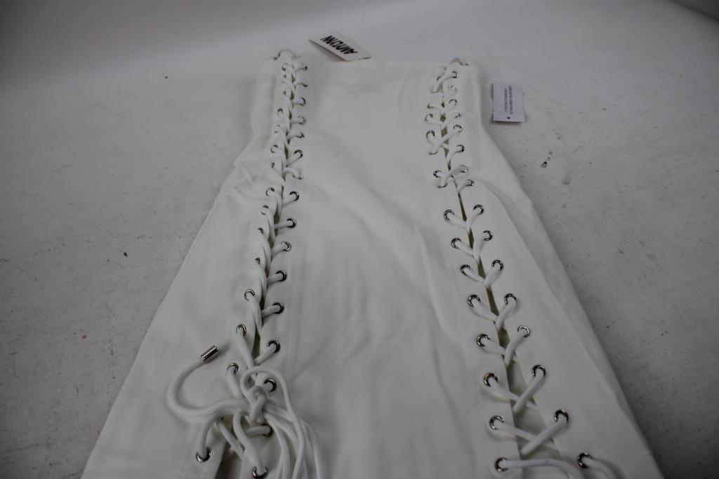 Amylynn Athena Dress, White, Size Small
