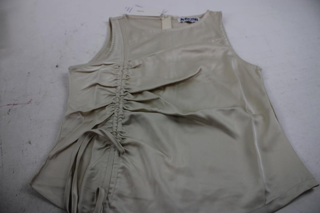 Amylynn Sleeveless Tank Top, Beige, Medium