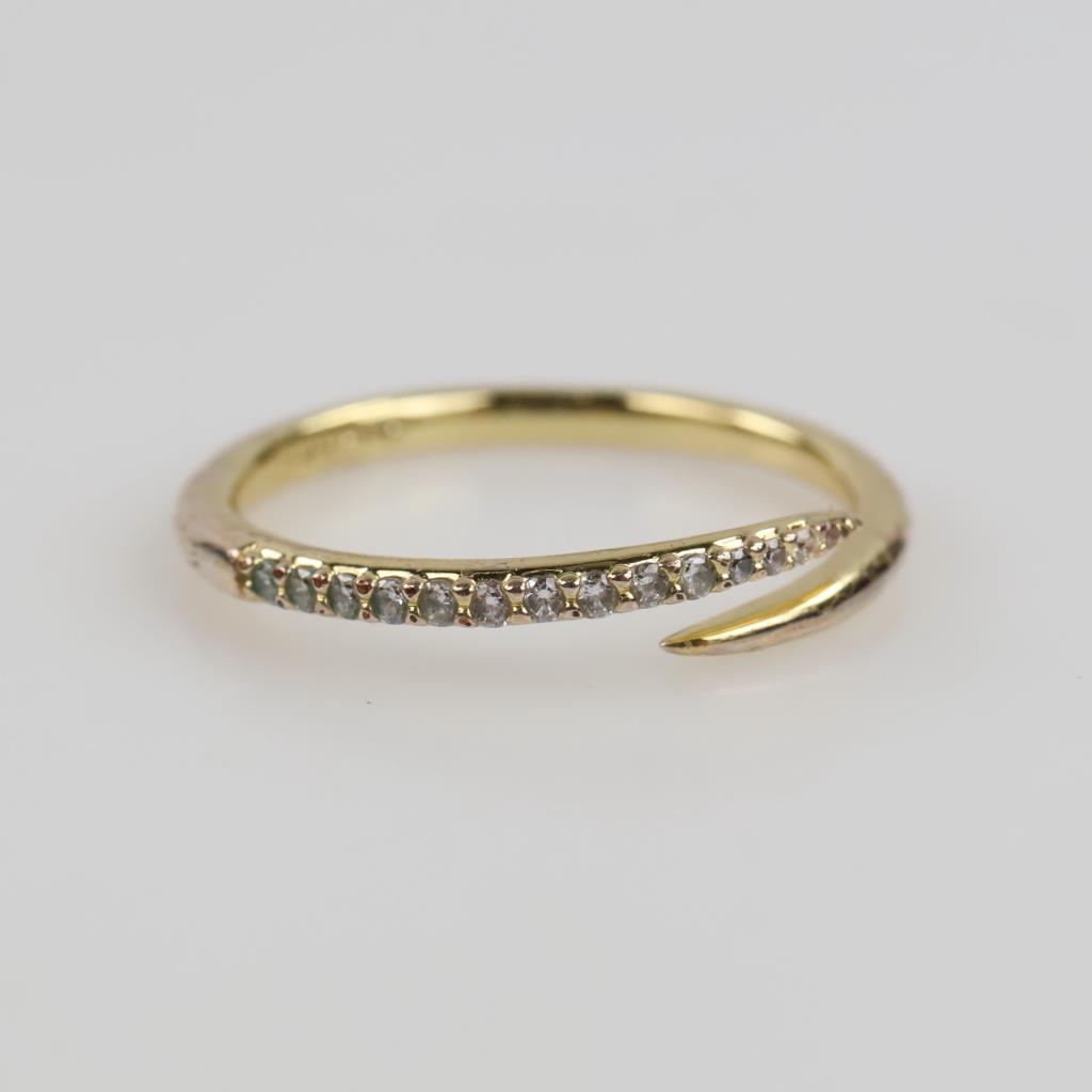 Ana Luisa 14kt GP Oren Claw Ring