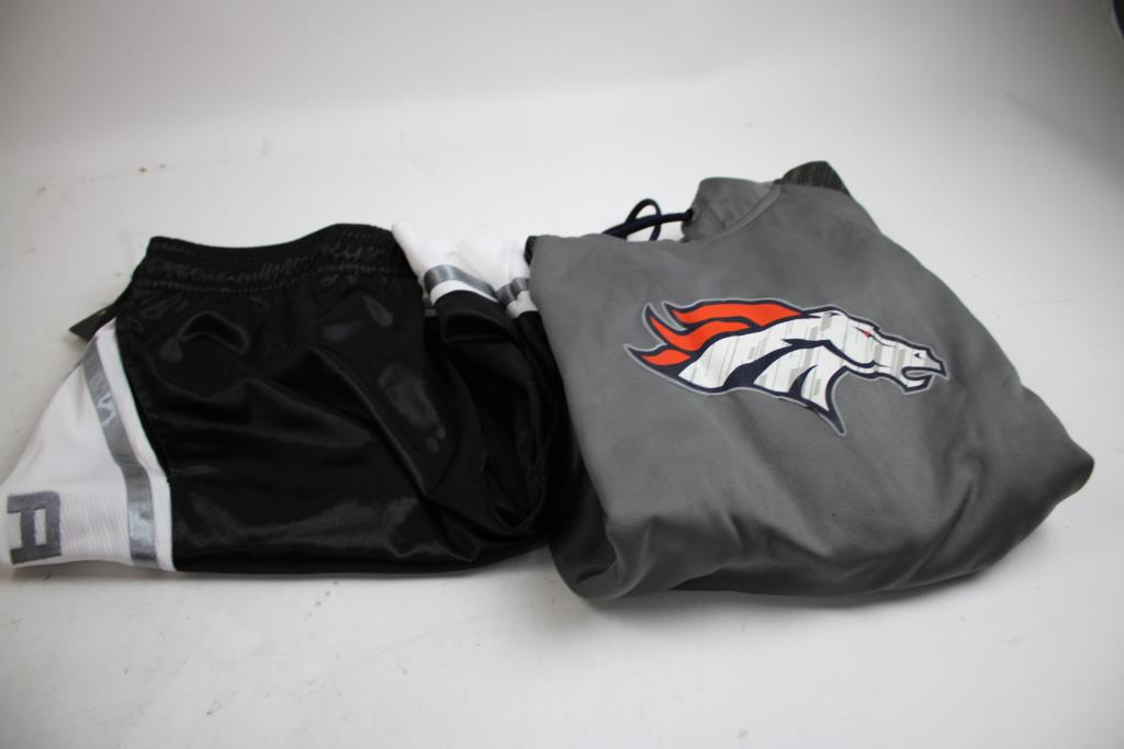 AND1 Large Shorts, XL Hoodie, Sports Hats, Steelers Gloves And Beanie, 7 Pieces