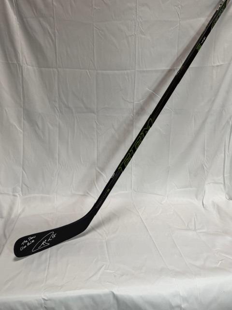 Andrew Shaw Autographed Hockey Stick - Beckett Authenticated