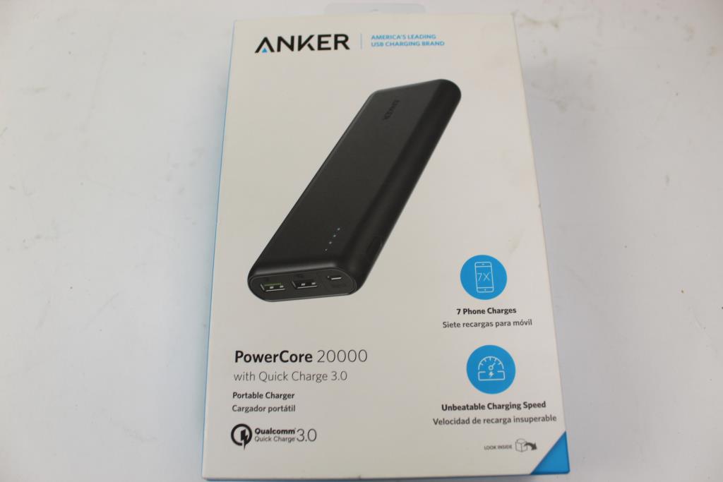 Anker A1272 PowerCore 20,000 MAh Portable Charger Property Room