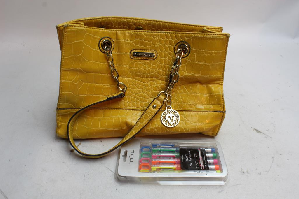 Anne Kelin Purse And Tul Highlighters 2 Pieces Property Room