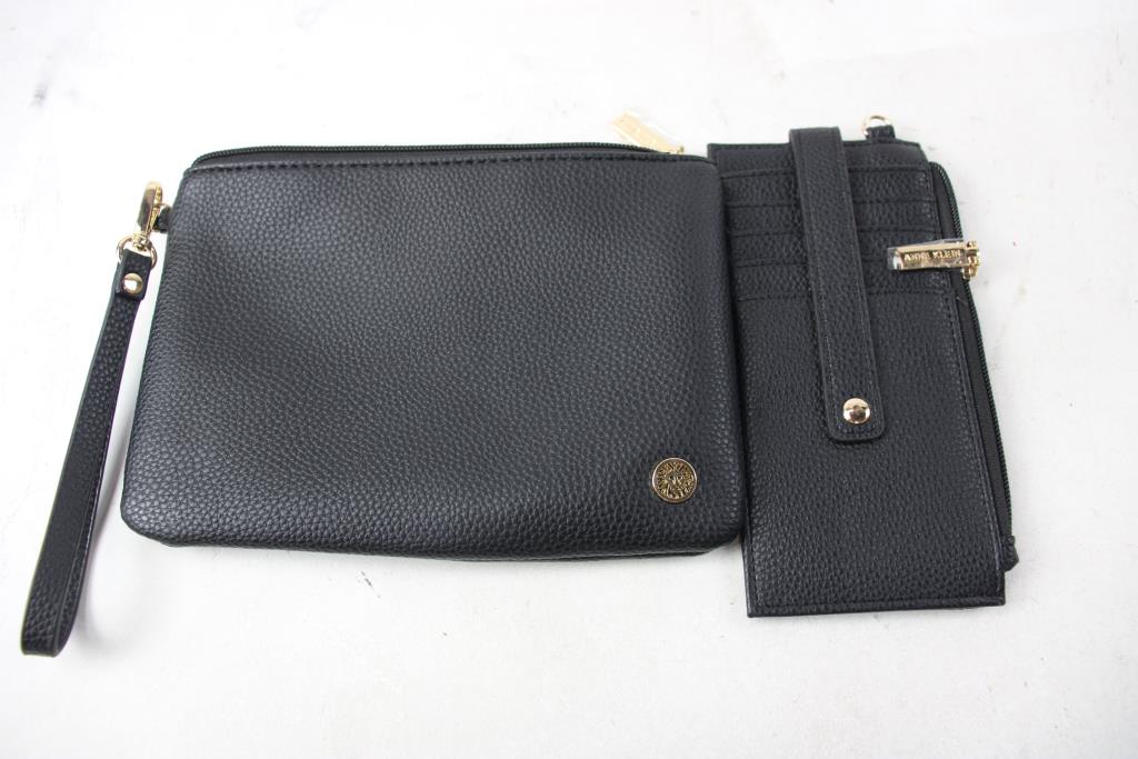 Anne Klein Zipper Pouch With Card Holder