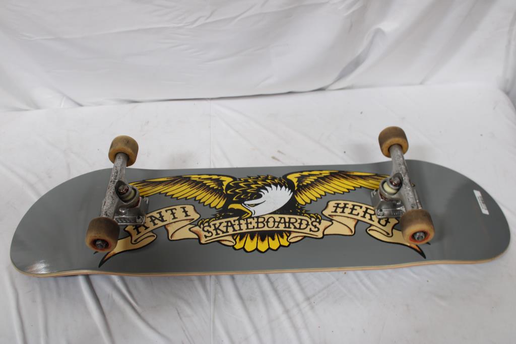 Anti-Hero Classic Eagle Skateboard Deck Grey 32" X 8.5" Skateboard