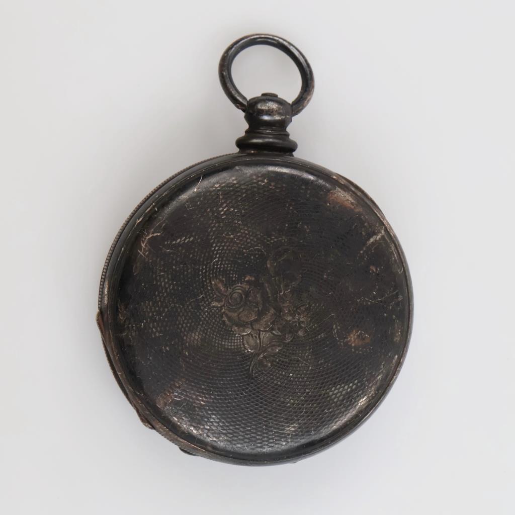 Antique Tobios Coin Silver Pocket Watch