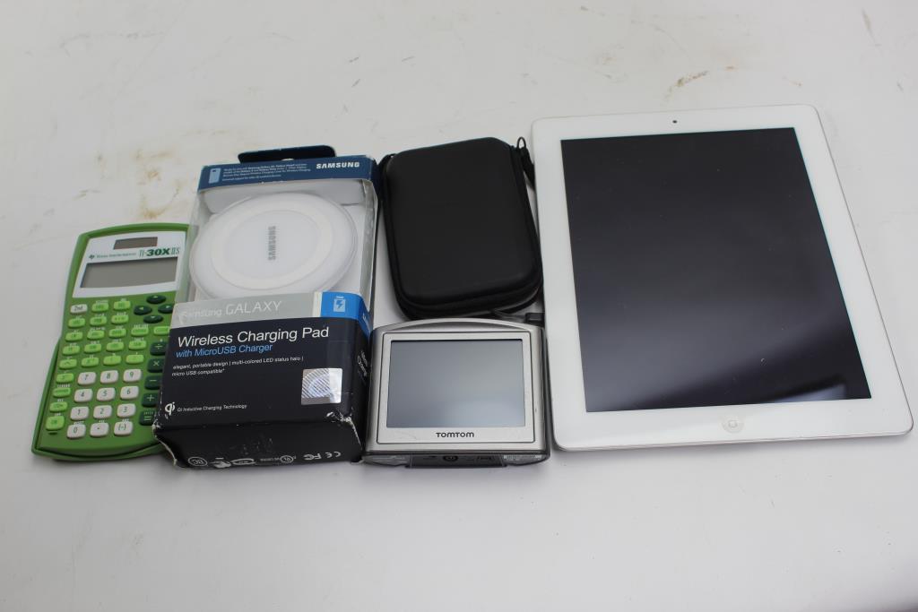 Apple Ipad, Samsung Charging Pad, + More 5 Piece Property Room