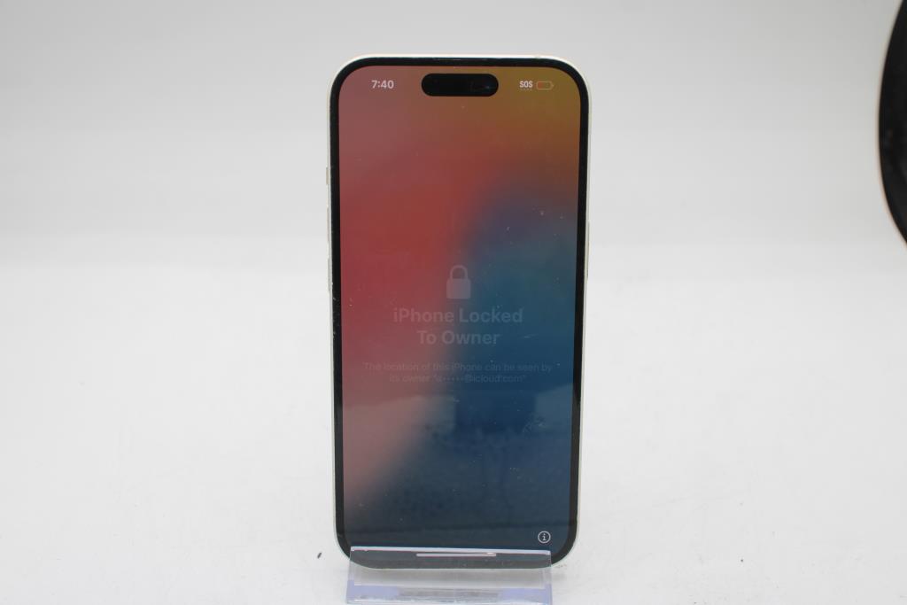 Apple IPhone , 128GB, Unknown Carrier, Locked To Owner - SOLD FOR PARTS ONLY