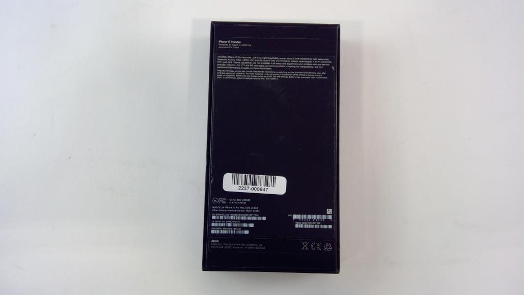 Apple IPhone 13 Pro Max, 256GB, Carrier Unlocked Property Room