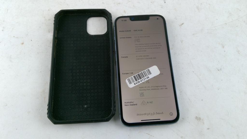 Apple IPhone 14, Activation Locked, Sold For Parts