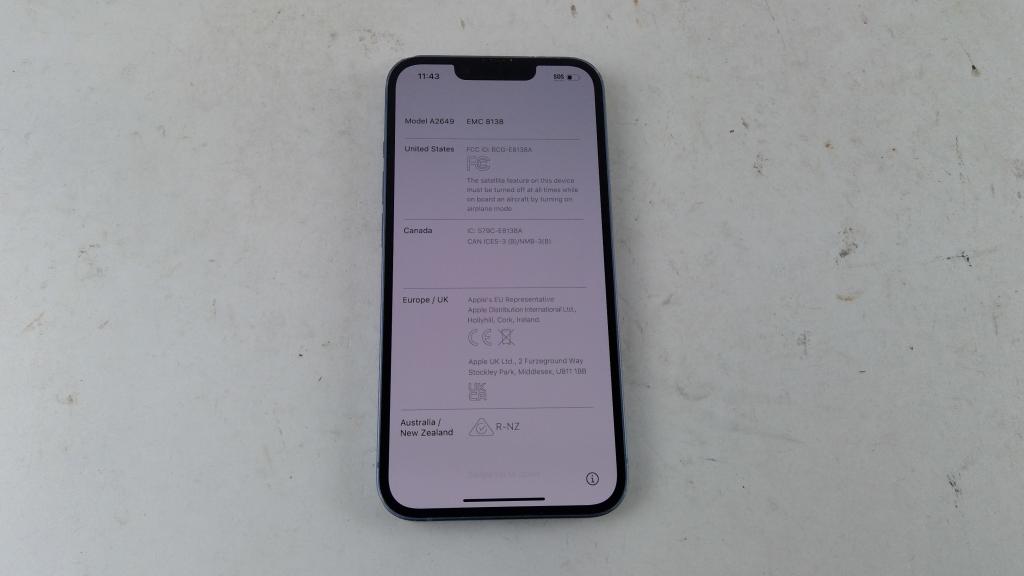 Apple IPhone 14, Activation Locked, Sold For Parts
