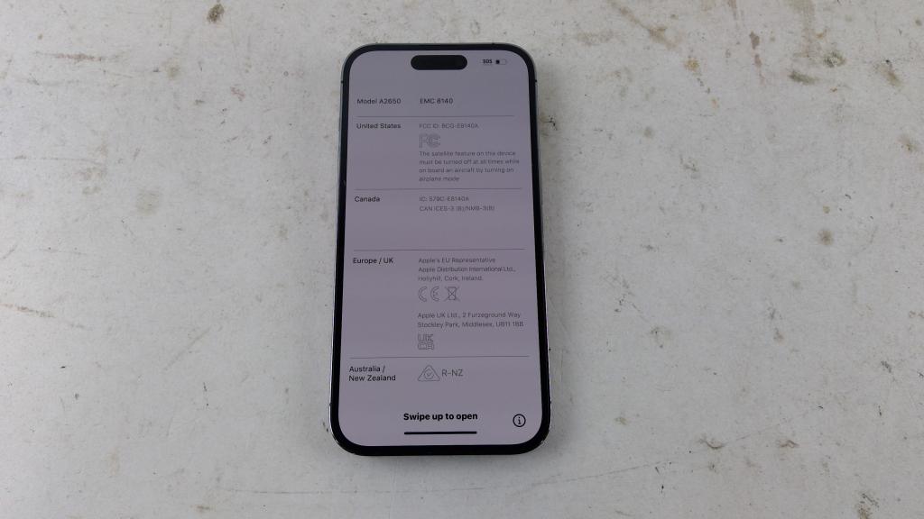 Apple IPhone 14 Pro, Activation Locked, Sold For Parts