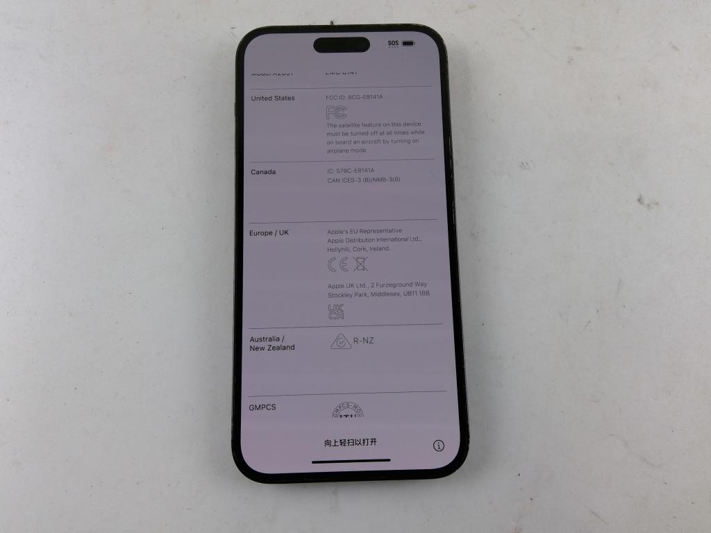 Apple IPhone 14 Pro Max Activation Locked, Sold For Parts
